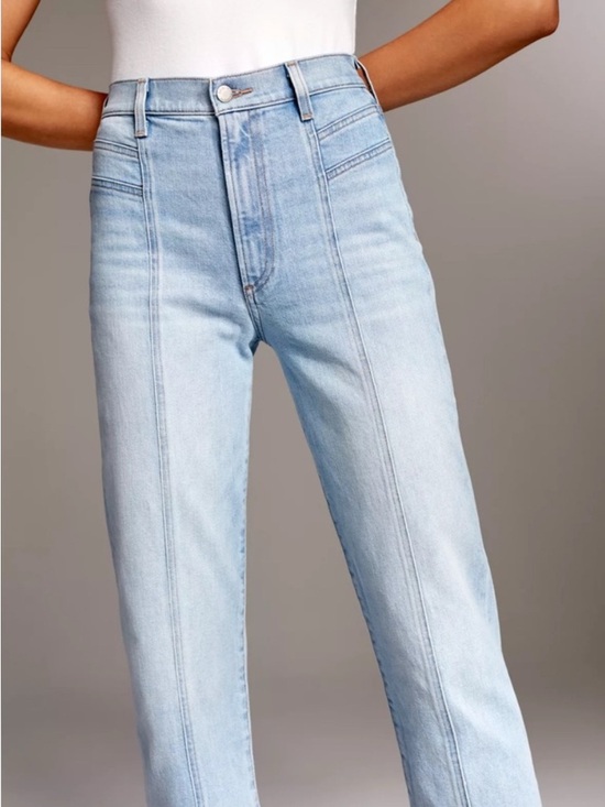 Aritzia Denim Forum 70s Retro Cheeky High Straight Size 29 Light Wash - Picture 4 of 14